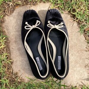 Black Velvet Flats by Courtney Grow